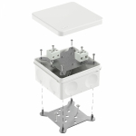 Коробка огнестойкая для о/п двухкомпонентная 60-0300-FR6.0-4 Е15-Е120 RAL9003 100х100х50 (14 шт/уп) Промрукав