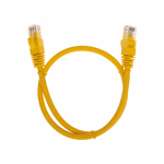 Патч-корд U/UTP REXANT категория 6, RJ45-RJ45, неэкранированный, 26AWG, LSZH, желтый, 0.5 м