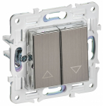 SKANDY Выключ. жалюзи 10А SK-V12N никель IEK