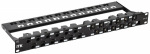 ITK 1U Патч-панель укомплкт. кат.6A UTP 24 порта угл.
