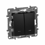 Выключатель 2кл с подсв с/у антрацит механизм Etika Legrand (1/10/100) Выключатель 2кл с подсв с/у антрацит механизм Etika Legrand (1/10/100)