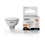 Лампа светодиод 7Вт GU5.3 7Вт 3000К 530Лм MR16 12V Gauss Elementary 1/10/100 Лампа светодиод 7Вт GU5.3 7Вт 3000К 530Лм MR16 12V Gauss Elementary 1/10/100
