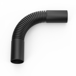 Поворот гибкий гофрированный чёрный d32 мм (15шт/150шт уп/кор) Промрукав Поворот гибкий гофрированный чёрный d32 мм (15шт/150шт уп/кор) Промрукав