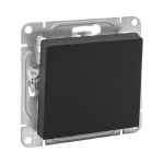 Выключатель 1кл прох с/у чёрный механизм Эпика EKF (1/10/120)