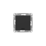 Выключатель 1кл с подсв с/у чёрный механизм Эпика EKF (1/10/120)