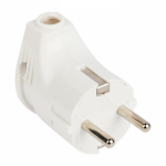 Вилка угловая с З/К белая 16А EKF (1/30/300) Вилка угловая с З/К белая 16А EKF (1/30/300)