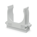 Клипса d25 серая полистирол Промрукав (100/1000 уп/кор)