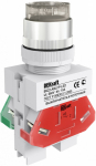 Кнопка ABLFP d=22мм неон/24В AC/DC белая ВК-22 DEKraft Systeme Electric