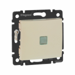 Выключатель 1кл прох с подсв с/у крем механизм Valena Legrand (1/10/100)