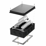 Коробка огнестойкая для о/п 40-0330-FR10.0-40 Е15-Е120 RAL9005 260х175х90 (7 шт/кор) Промрукав