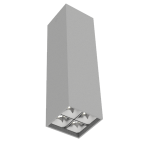 Светодиодный светильник VARTON DL-Box Reflect Multi 2x2 накладной 14 Вт 4000 К 80х80х300 мм RAL7045 серый муар 24° DALI