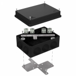 Коробка огнестойкая для о/п 40-0310-FR1.5-8 Е15-Е120 RAL9005 150х110х70 (6 шт/кор) Промрукав