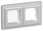 FLITE Рамка 2-мест. IP55 Рпро-2-55-ФлА ал. IEK