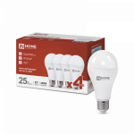 Лампа светодиодная LED-A65-VC 25Вт 230В Е27 4000К 2380Лм (4шт./упак) IN HOME