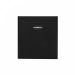 Выключатель 1кл перекрестный с/у антрацит с подсветкой 10А механизм с рамкой MIELE STRONG KRANZ (1/100)