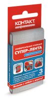 Клеящая универсальная супер-лента "КОНТАКТ" 3м серая (1/12/240) Клеящая универсальная супер-лента "КОНТАКТ" 3м серая (1/12/240)