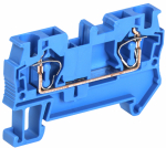 Клемма пружинная КПИ 2в-4 41А синяя IEK (40/480)
