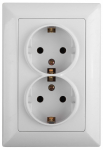 4-205-01 Intro Розетка 2X2P+E Schuko, 16А-250В, СУ, Solo, белый (10/100/1400) 4-205-01 Intro Розетка 2X2P+E Schuko, 16А-250В, СУ, Solo, белый (10/100/1400)