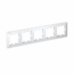 Рамка 5гн белый/дымчатый белый AtlasDesign AIR Systeme Electric (1/5)