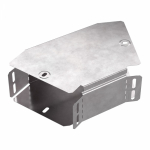 Угол д/листового кабель.лотка 45° горизонтальн. без разъема/соединителя сталь светло-серый ПРОМРУКАВ