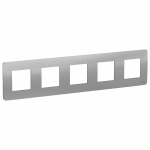 Рамка 5гн алюминий Unica NEW Schneider Electric (5)