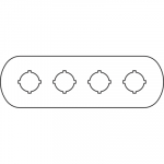 Электрическое компл-щее для устр-ва управления и сигнализации Механическое комплектующее для устройства управления и сигнализации ABB COS/SST светосиг