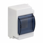 Бокс КМПн-1/4мод настен пласт бел (дв.прозр) инд.ШК IP30 EKF PROxima (1/48)