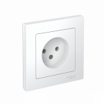 Розетка 1гн без З/К с/у белый в сборе 16А AtlasDesign Systeme Electric Розетка 1гн без З/К с/у белый в сборе 16А AtlasDesign Systeme Electric