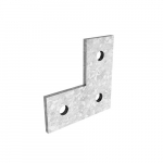 Пластина L-образная №3 для СТРАТ профиля, толщ. 5,0 мм, гальван. цинк Пластина L-образная №3 для СТРАТ профиля, толщ. 5,0 мм, гальван. цинк