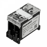 Блок зажимов клеммный БЗД 2x-полюсный 2,5 мм2 20A на DIN-рейку REXANT