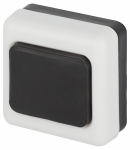 Кнопка звонка проводного черная D2 ЭРА (1/400)