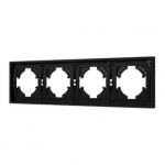Рамка пластиковая FRM-TENDO-SFPL-4-BK (Arlight, Матовый черный) Рамка пластиковая FRM-TENDO-SFPL-4-BK (Arlight, Матовый черный)