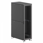 Шкаф напольный разобранный 19 IT-CQE-N 47U 600x1200мм, крыша с вырубкой, дверь перф. и двойная перф., двойные боковые панели, черный RAL9005 Шкаф напольный разобранный 19 IT-CQE-N 47U 600x1200мм, крыша с вырубкой, дверь перф. и двойная перф., двойные боковые панели, черный RAL9005