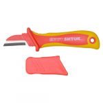 Нож для снятия изоляции с частично изолированным лезвием 1000В VDE, SHTOK