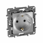 Розетка 1гн с З/К с/у алюминий винт.зажим механизм 16А Etika Legrand (1/20) Розетка 1гн с З/К с/у алюминий винт.зажим механизм 16А Etika Legrand (1/20)