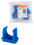 Крепеж-клипса для трубы ПНД 25 мм (10 шт.) синяя TDM Крепеж-клипса для трубы ПНД 25 мм (10 шт.) синяя TDM