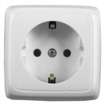 Розетка HEGEL 1-мест. в сборе с корпусом с З/К откр. уст-ки16А 220-250В IP20 белый Розетка HEGEL 1-мест. в сборе с корпусом с З/К откр. уст-ки16А 220-250В IP20 белый