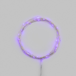 Гирлянда светодиодная Роса 5м 50 LED ФИОЛЕТОВЫЙ IP20 2xАА (в комплект не вxодят) NEON-NIGHT