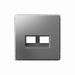 ARTGALLERY НАКЛАДКА ДВОЙНАЯ для информационных функций типа Keystone, СТАЛЬ