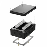 Коробка огнестойкая для о/п 40-0330-FR2.5-28 Е15-Е120 RAL9005 260х175х90 (7 шт/кор) Промрукав
