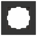 Рамка для розеток и выключателей Intro Accent 6-501-07 на 1 пост, СУ, графит