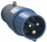 Вилка переносная силовая ССИ-013 2Р+РЕ 16А 220В бел/синий IP44 IEK (1/10/100) Вилка переносная силовая ССИ-013 2Р+РЕ 16А 220В бел/синий IP44 IEK (1/10/100)