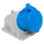 Розетка силовая стационарная наружная ССИ-123 2Р+РЕ 32А 220В синий IP44 EKF PROXIMA