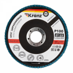 Круг лепестковый торцевой, циркониевый, P100, 125x22,2мм INOX KRANZ Круг лепестковый торцевой, циркониевый, P100, 125x22,2мм INOX KRANZ