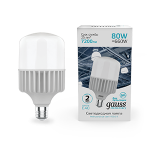 Лампа светодиод 80Вт дрл/дрв Т140 Е27 4000К 6400Лм Gauss Elementary 1/8