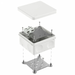 Коробка огнестойкая разветвительная для о/п двухкомпонентная 60-0300-FR6.0-4-2-Р Е15-Е60 RAL9003 100х100х50 (14 шт/уп) Промрукав