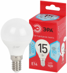 Лампа светодиодная ЭРА RED LINE LED P45-15W-840-E14 R 15Вт шар нейтральный белый свет E14 Лампа светодиодная ЭРА RED LINE LED P45-15W-840-E14 R 15Вт шар нейтральный белый свет E14
