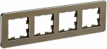 Рамка 4гн металл латунь РУ-4-1-Бр RE BRITE IEK (5/50)
