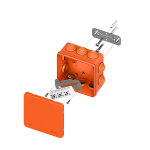 Коробка огнестойкая E45 100х100х50мм с клеммникам 6 полюсов 0,5-10мм2 IP55 HF EKF Коробка огнестойкая E45 100х100х50мм с клеммникам 6 полюсов 0,5-10мм2 IP55 HF EKF