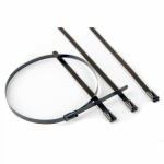 Хомут кабельный (стяжка) 0.02мм без зубчатого зацепления металл черный макс.d охвата35мм DKC Хомут кабельный (стяжка) 0.02мм без зубчатого зацепления металл черный макс.d охвата35мм DKC